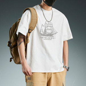 T-shirt da <span class=keywords><strong>uomo</strong></span> in cotone estivo, casual, a <span class=keywords><strong>maniche</strong></span> <span class=keywords><strong>corte</strong></span>, girocollo, <span class=keywords><strong>taglie</strong></span> <span class=keywords><strong>forti</strong></span> - Product Image 3