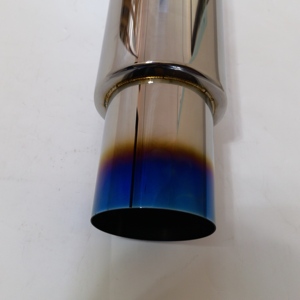 Tuyau d'échappement en acier inoxydable modifié pour voiture de 114 mm, plaqué bleu, enroulé, pour Hilux, tuyaux d'échappement Ford Ranger, silencieux de voiture - Product Image 5