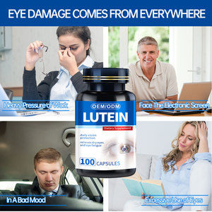 Luteina capsule zeaxantina naturale antiossidante Carotene selvatico coltivato in polvere per la salute degli occhi e visivo - Product Image 6