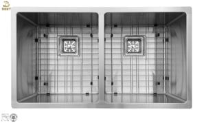 อ่างล้างหน้าสแตนเลส304แบบเดี่ยวทำด้วยมือผลิตจากเวียดนามแปรงกันรอยขีดข่วนพร้อมก๊อกน้ำสำหรับใช้ในบ้าน - Product Image 6