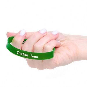 Pulseras de Silicona de Goma Personalizadas, Pulseras Motivacionales, Pulseras de Silicona de Goma Brillantes - Product Image 1