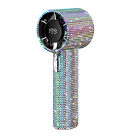 Ventilateur portable à strass pour extensions de cils, séchoir à cils léger, ventilateur diamanté brillant rechargeable Type-C – Offre spéciale
