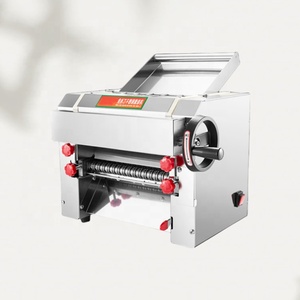 Máquina eléctrica para hacer Pasta, máquina de fideos con motor de acero inoxidable, <span class=keywords><strong>prensa</strong></span> de masa automática para espagueti italiano - Product Image 5