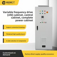 Panneau de commande électrique de type armoire à fréquence variable 200A basse tension, conçu par le fabricant pour le contrôle des ventilateurs