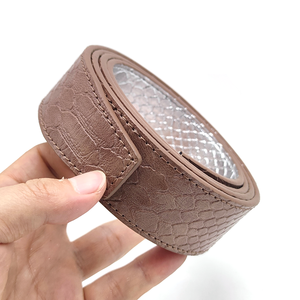 Hochwertiges Carosung Custom Logo Vegan PU Leder Silber Tan Wende <span class=keywords><strong>Python</strong></span> Gürtel Schlangen gürtel Riemen - Product Image 4