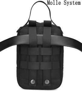 Sac isotherme tactique en nylon souple pour 6 canettes, sac à bandoulière avec pochette MOLLE, portable - Product Image 3