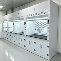 Ensemble complet de hotte de laboratoire avec système de lavage humide pour le traitement des gaz dans les laboratoires de chimie