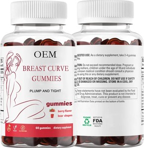 OEM自社ブランド無糖乳房強化サプリメント60ガンミー乳房ファーミング & ボリュームトニック - Product Image 3