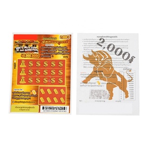 Lottery Ticket Game Tickets <b>Scratch</b> Lottery Paper Cards Customization <b>Scratch</b> Off Lottery Tickets - Product Image 6