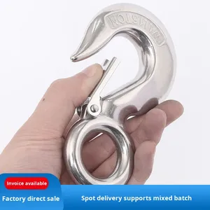 <span class=keywords><strong>Crochet</strong></span> <span class=keywords><strong>de</strong></span> levage en acier inoxydable 304, <span class=keywords><strong>crochet</strong></span> <span class=keywords><strong>de</strong></span> chargement, <span class=keywords><strong>crochet</strong></span> à fourche directionnel, anneau rotatif, <span class=keywords><strong>crochet</strong></span> <span class=keywords><strong>de</strong></span> traction <span class=keywords><strong>col</strong></span> <span class=keywords><strong>de</strong></span> <span class=keywords><strong>cygne</strong></span> à charge lourde, sans finition - Product Image 5