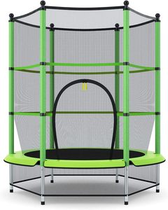 Trampoline de saut 55 pouces Trampoline pour enfants avec filet de sécurité - Product Image 1