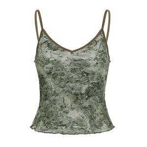 Y2K Sexy Gradient <b>Lace</b> Breathable Eco-Friendly <b>Camisole</b> <b>Top</b> Stretchy Slim Fit Spaghetti Strap - Product Image 6