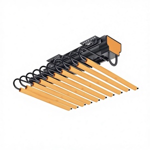 <span class=keywords><strong>Tringle</strong></span> de penderie extractible à fermeture douce, à montage supérieur, simple rangée, trois sections, pour un rangement efficace - Product Image 2