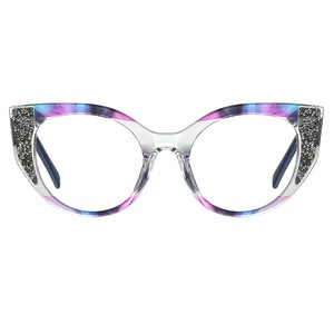 Gafas de Sol Cat Eye 87309 para Mujer, Anti Luz Azul, Montura Completa TR90, Lentes AC, Gafas Modernas y a la Moda - Product Image 1