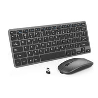Clavier et souris ergonomiques Slim Standard sans fil 2,4 GHz, ensemble clavier et souris Bluetooth sans fil