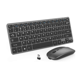 Conjuntos combinados de teclado y ratón ultrafinos inalámbricos de 2.4G, conjunto de teclado y ratón inalámbricos para Android y Windows - Product Image 1