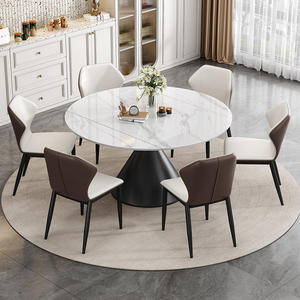 Tavolo da Pranzo Estensibile <span class=keywords><strong>Salvaspazio</strong></span>, da Quadrato a Rotondo, Tavolo Telescopico Multifunzione per Cucina e Sala da Pranzo in Spazi Ristretti - Product Image 1