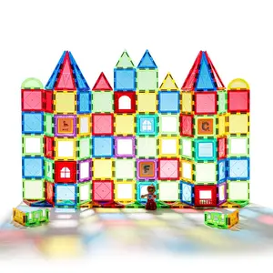 Mag player Kinder Montessori Lernspiel zeug Magnet Build Set Magnetische Bausteine Fliesen Kinderspiel zeug für Geschenke