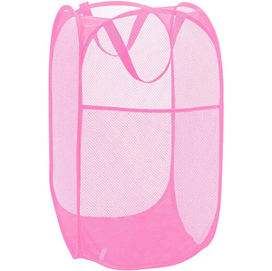 Cesto de Ropa Sucia Plegable Portátil de Malla con Asas, Fácil de Abrir, para Ropa Sucia y Juguetes de Bebé, Hecho de Poliéster - Product Image 1