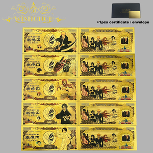 5 soorten Japanse Bleach anime bankbiljetten van goudfolie en plastic voor verzameling - Product Image 1