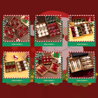 Boules de Noël en peluche rayées rouge et blanc, décorations suspendues douces à rayures bonbon, décorations de fête pour la maison, cadeau