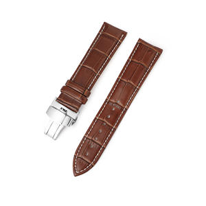 Lionorm プレミアム Dバックル 時計ベルト 18mm 20mm <span class=keywords><strong>22mm</strong></span> 24mm ビジネス 交換用 本革 レザー 腕時計バンド - Product Image 2