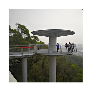 Pavillon en structure d'acier conçu pour les points <span class=keywords><strong>de</strong></span> vue panoramiques et les arrêts <span class=keywords><strong>de</strong></span> repos pour les visiteurs dans les parcs - Product Image 4