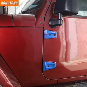 Engsel pintu ABS mobil versi 2 pintu asli multiwarna untuk Jeep Wrangler JK 07-17