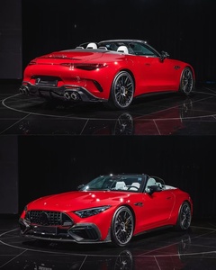 Mercedes-Benz SL63 Điều kiện Mới sợi carbon cơ thể Kit phong cách phía trước Lip Side váy khuếch tán Spoiler Cửa thoát khí cản xe - Product Image 3