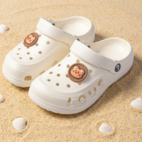 Sabots pour enfants en EVA à semelle épaisse et coussinets souples, motif ours de dessin animé, pour garçons et filles, toutes saisons, plage et extérieur, taille 30-35