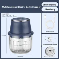 Mini hachoir à ail 45W, hachoir à ail, robot culinaire ménager, préparateur de nourriture pour bébé, moulin à ail, hachoir à viande
