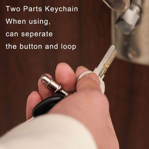 Double Ring <b>Keychain</b> Handy Quick Release Detachable Pull Apart <b>Keychain</b> - Product Image 5