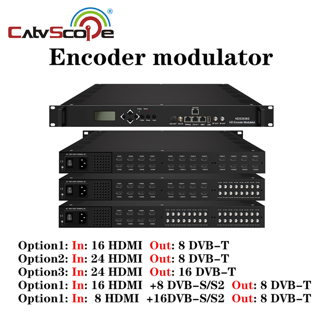 DEXIN Encoder Modulator 3536S V2 Digital TV Encoder Modulator to RF for Hotel Hospital System