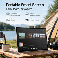 Moniteurs intelligents portables 24/27/32 pouces Android 15, tactile 10 points, autonomie de 3h, réglage multi-angles, diffusion sans fil pour la maison