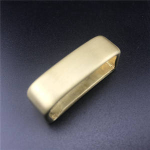 35 40 mm sólido latón para correa de cuero de alta calidad, hebilla de cinturón de lazo - Product Image 3