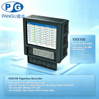Enregistreur sans papier industriel VX8100, 48 canaux universels multi-signaux pour la surveillance des processus de température, de pression et de débit