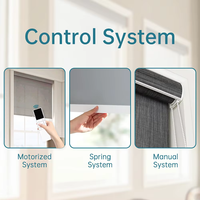 Persianas Enrollables Motorizadas Recargables por USB, Semiopacas, con Control Remoto por Aplicación, Persianas Eléctricas para Ventanas Interiores de Hogar y Oficina