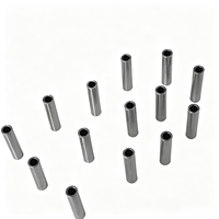 Manchons de sertissage en cuivre-nickel à double tube pour la pêche, 8 mm, accessoires de pêche pour la pêche au bar, en rivière et en mer