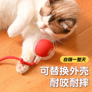 Cat Interactive <b>Ball</b> Toy With Replaceable Shell Durable Chew Resistant For Self-Entertainment Pet Play - Product Image 1