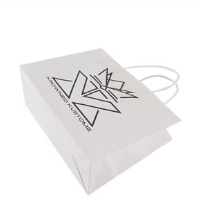 Custom logo Kraft Paper Shopping Bags Clothing Multi-purpose Use Promotion Supermarket Shopping Food Craft Packaged Paper Bag - Product Image 6