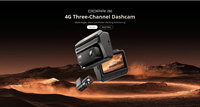 Cámara para Auto DDPAI Z60, Doble Lente, LCD Mini Portátil, Grabadora de Video 4G, 4K 1080p, Visión Nocturna, 3 Cámaras, Grabación Doble, ADAS, GPS