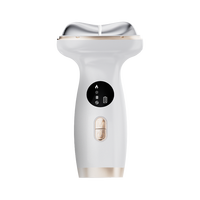 Masseur de cou sans fil à télécommande USB, 7 couleurs, compresse chaude et froide, vibration, micro-courant, grattage Gua Sha, resserrement de la peau