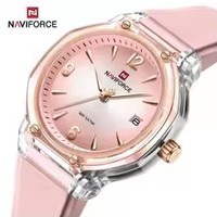 NAVIFORCE 6110 Montre Femme Boîtier en Polycarbonate Mouvement Seiko Japonais Marque Privée Montres Femme Mode Décontractée