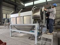 Tamis rotatif à tambour pour le criblage du compost et du sol, machine de criblage à tambour anti-colmatage