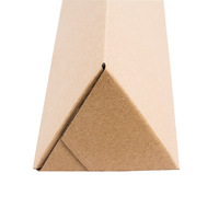 Boîte en carton ondulé triangulaire personnalisée écologique en gros avec gaufrage, pelliculage mat, doublure en éponge, recyclable