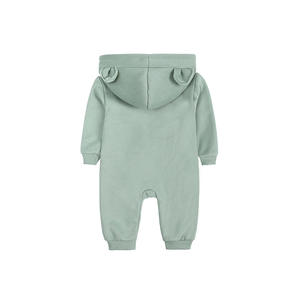 2022 nuovi vestiti per neonati autunno inverno tutina con cappuccio e pagliaccetto per bambini da bambina con cerniera a 2 vie - Product Image 6