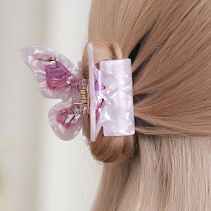 Elegante mariposa coreana pinzas para el cabello decoración del cabello de las mujeres cabello de acetato dulce - Product Image 1