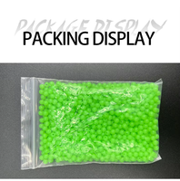 Nouvelles perles de pêche lumineuses en plastique ABS dur, accessoires ronds lumineux colorés pour les espèces de poissons d'eau salée