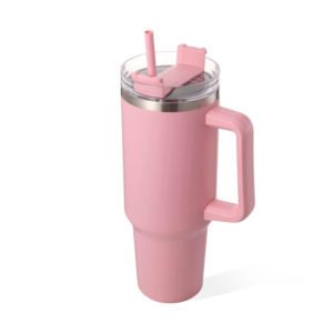 Tasse de voyage durable à double couche <span class=keywords><strong>anti</strong></span>-<span class=keywords><strong>fuite</strong></span> pour boissons froides, <span class=keywords><strong>gobelet</strong></span> de 40oz avec paille et couvercle - Product Image 3