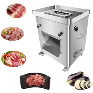 Good quality lamb shoulder square slicer frozen meat cutting machine steel metal cutting meat mixer grinder